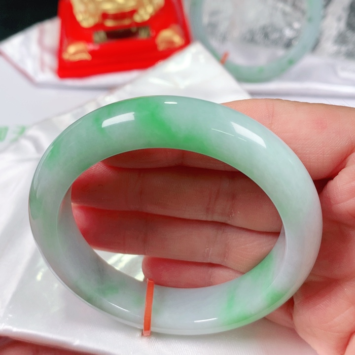 未镶嵌手镯翡翠   编号1099 正圈52-53