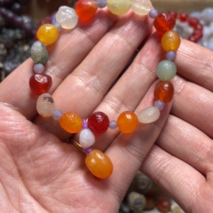 玛瑙/玉髓合金手链