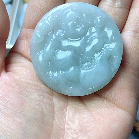 翡翠颈饰未镶嵌天然缅甸翡翠a货