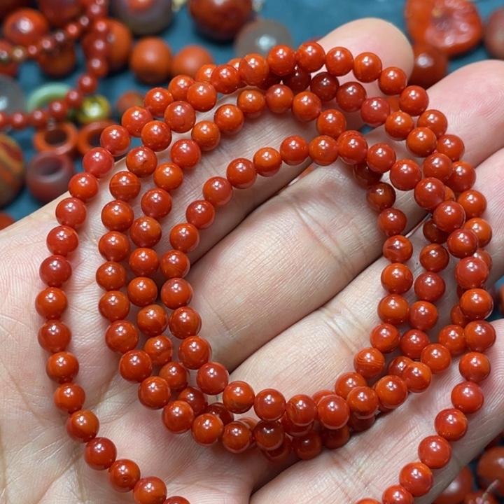 南红玛瑙未镶嵌项链