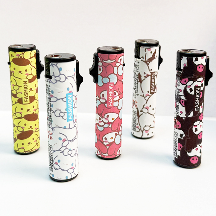 爆款高颜值卡通金属防风打火机网红款可充气柱柱机送男友礼物礼品