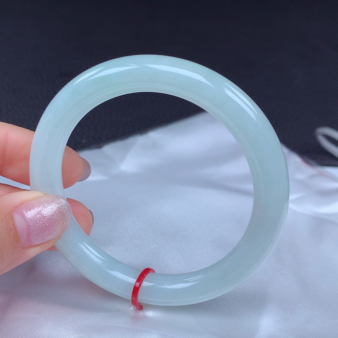 翡翠未镶嵌手镯54圈口432213