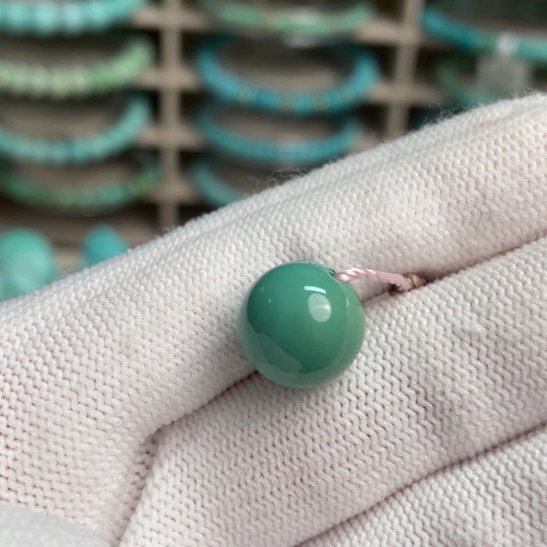 绿松石未镶嵌望舒精品圆珠28