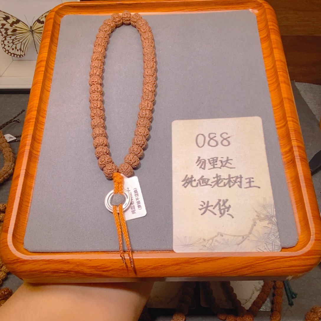 手串金刚菩提088头货勿里达纯血老树王9.7