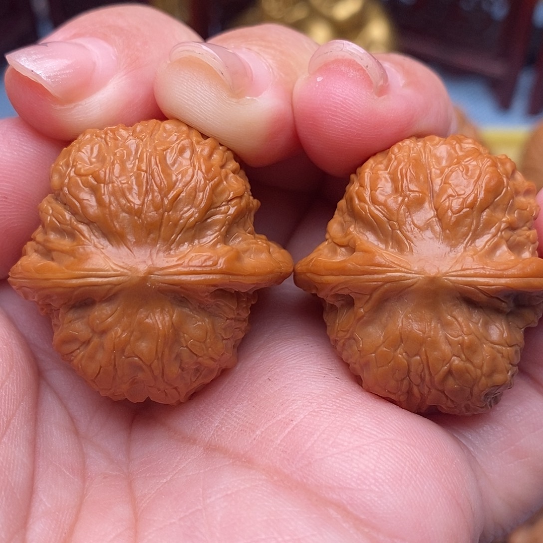 安***灿把件文玩核桃33精品血麒麟