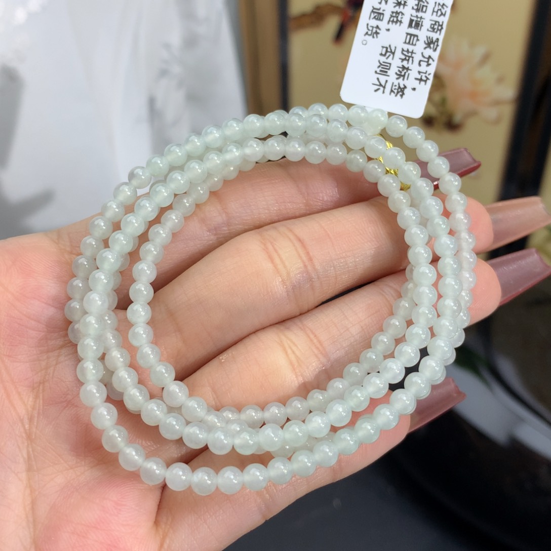 翡翠手链未镶嵌卡3.6晴项链