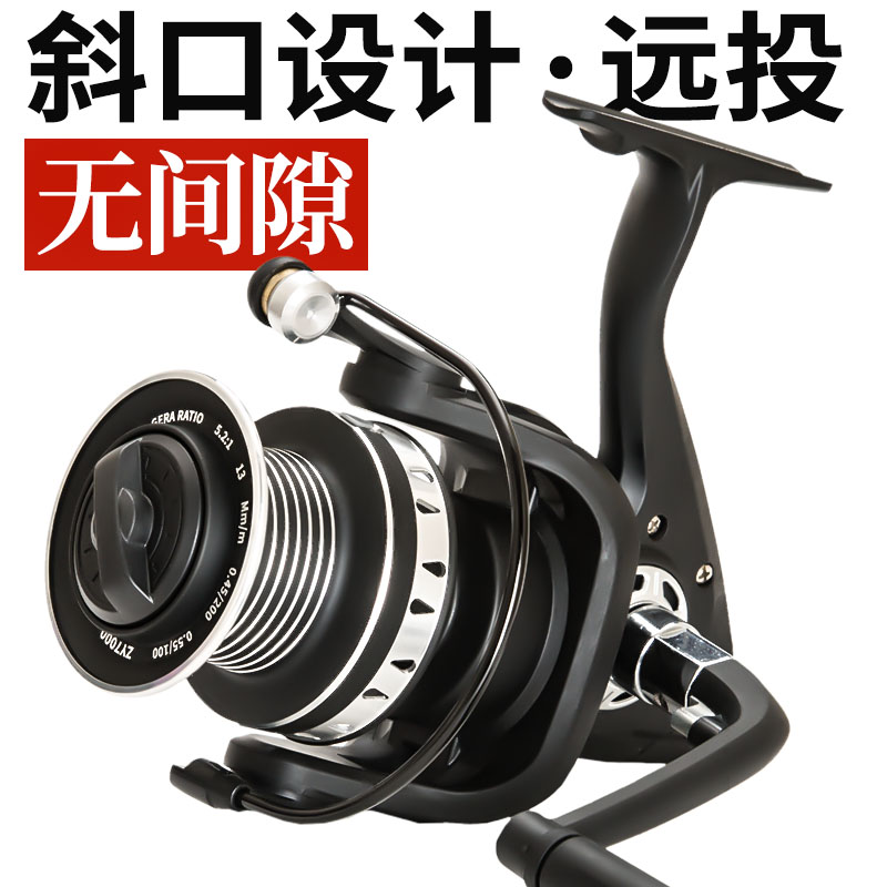 全金属专业远投大物轮无间隙大斜口锚鱼轮海竿海钓鱼轮超大刹车力