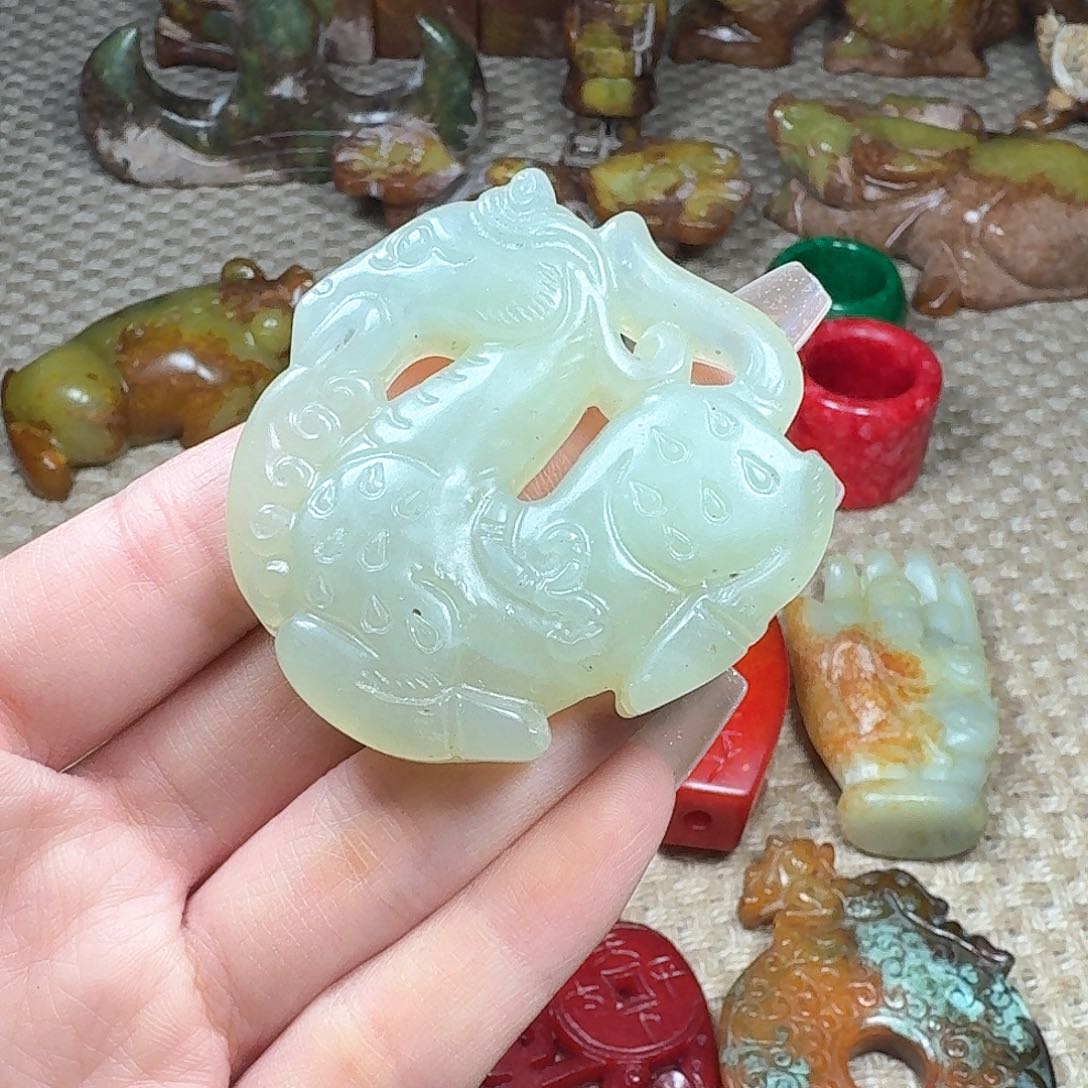 白玉菩提吊坠挂件