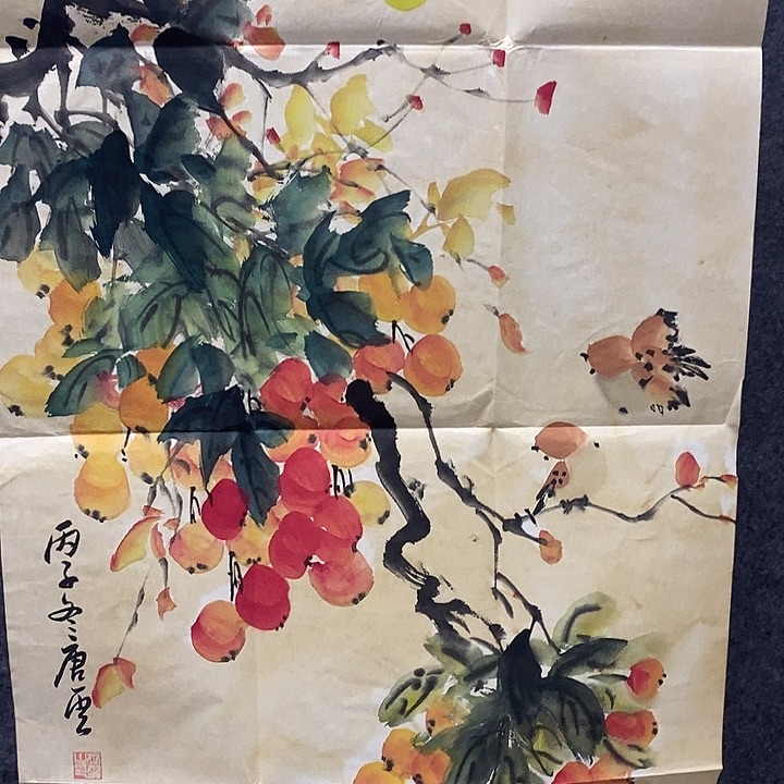 带灯款新中式古典画