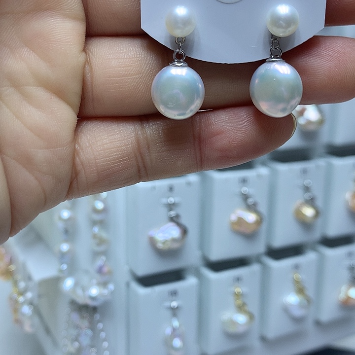 世***平巴洛克淡水珍珠银S925镶嵌