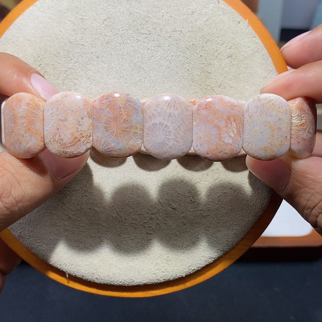 硅化珊瑚（珊瑚玉）手串未镶嵌潜力股27