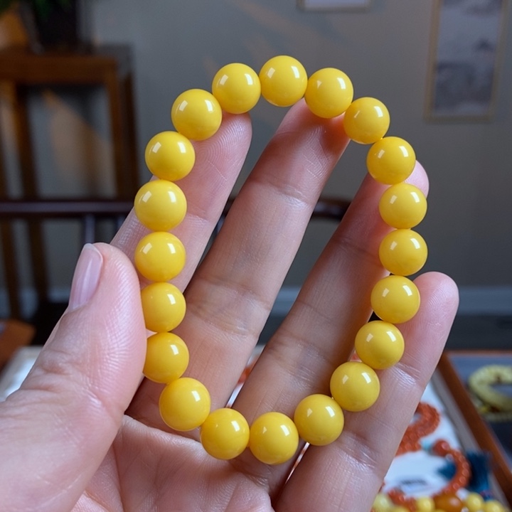 琥珀手链未镶嵌蜜蜡手串9