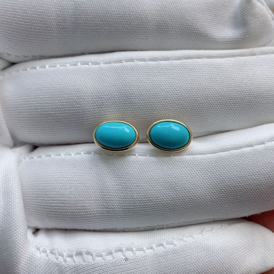 绿松石珠宝奇石18K金镶嵌正**）