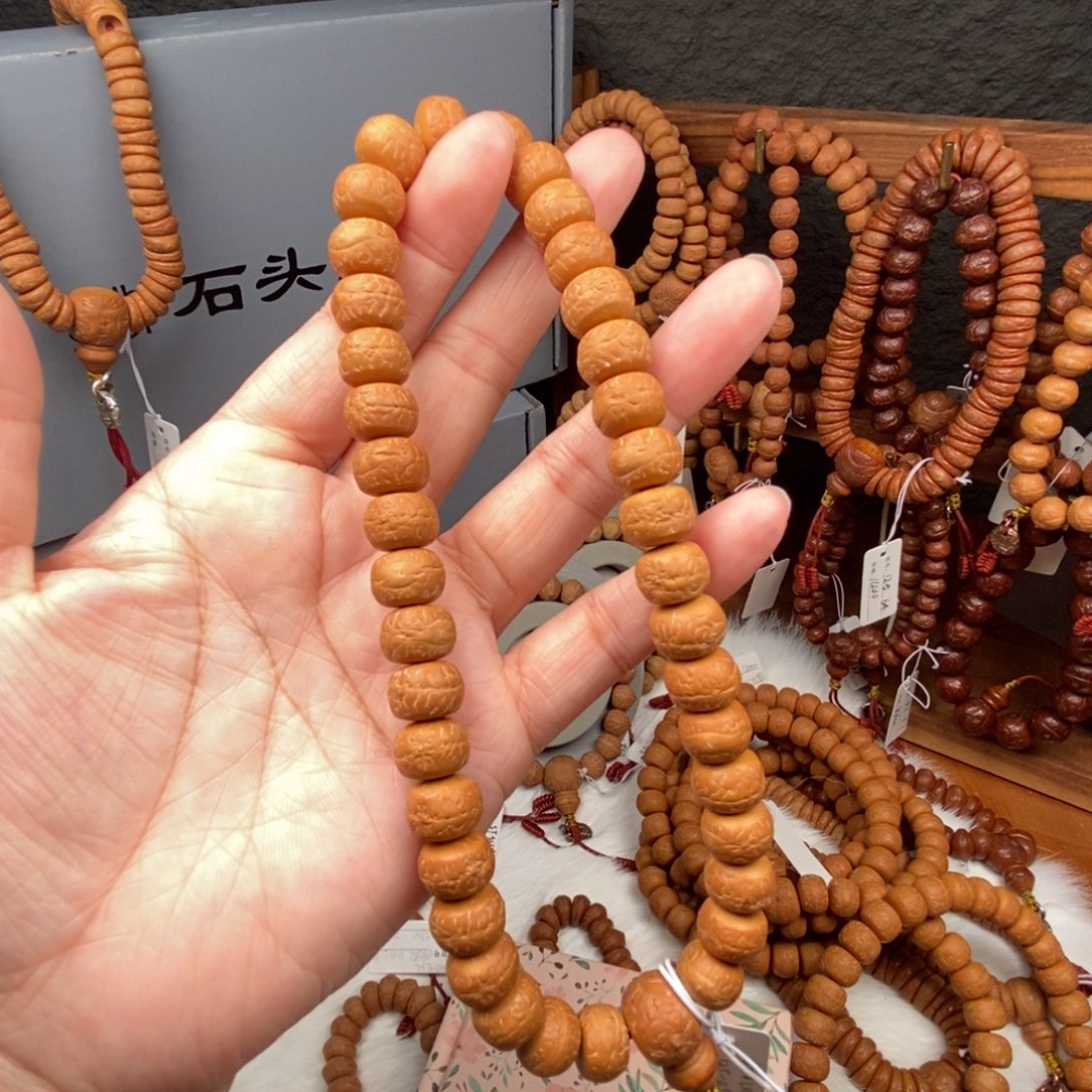凤眼菩提手串藏式非实心25年12.5-12.9尺38颗