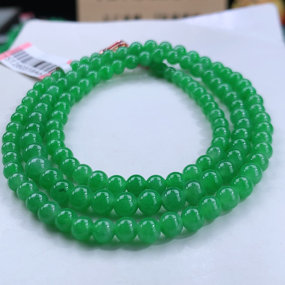 翡翠手链未镶嵌卡4.4-5