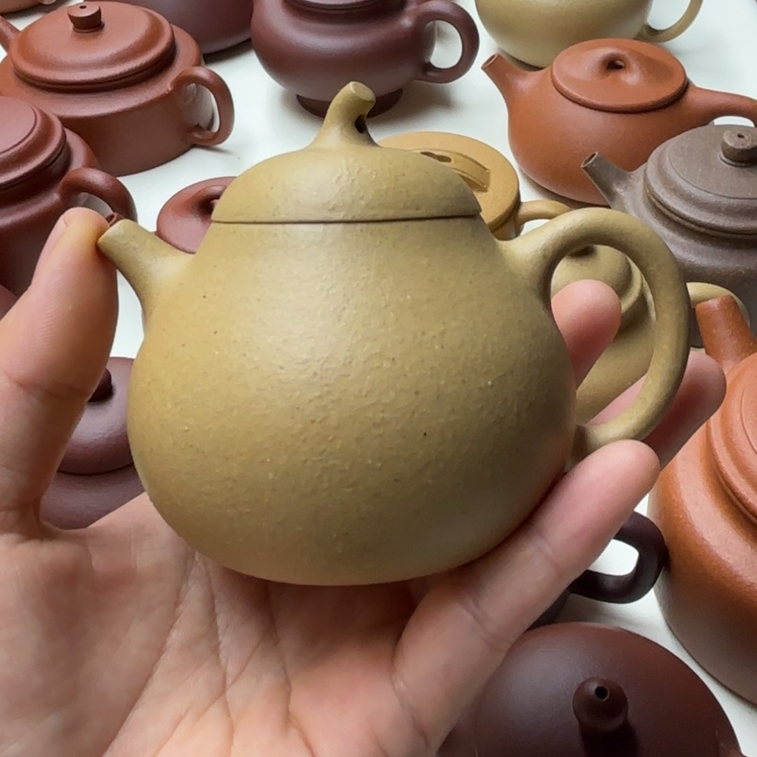 茶壶紫砂梨皮绿茄瓜130cc