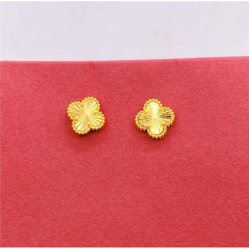 合金耳饰 四叶草耳钉