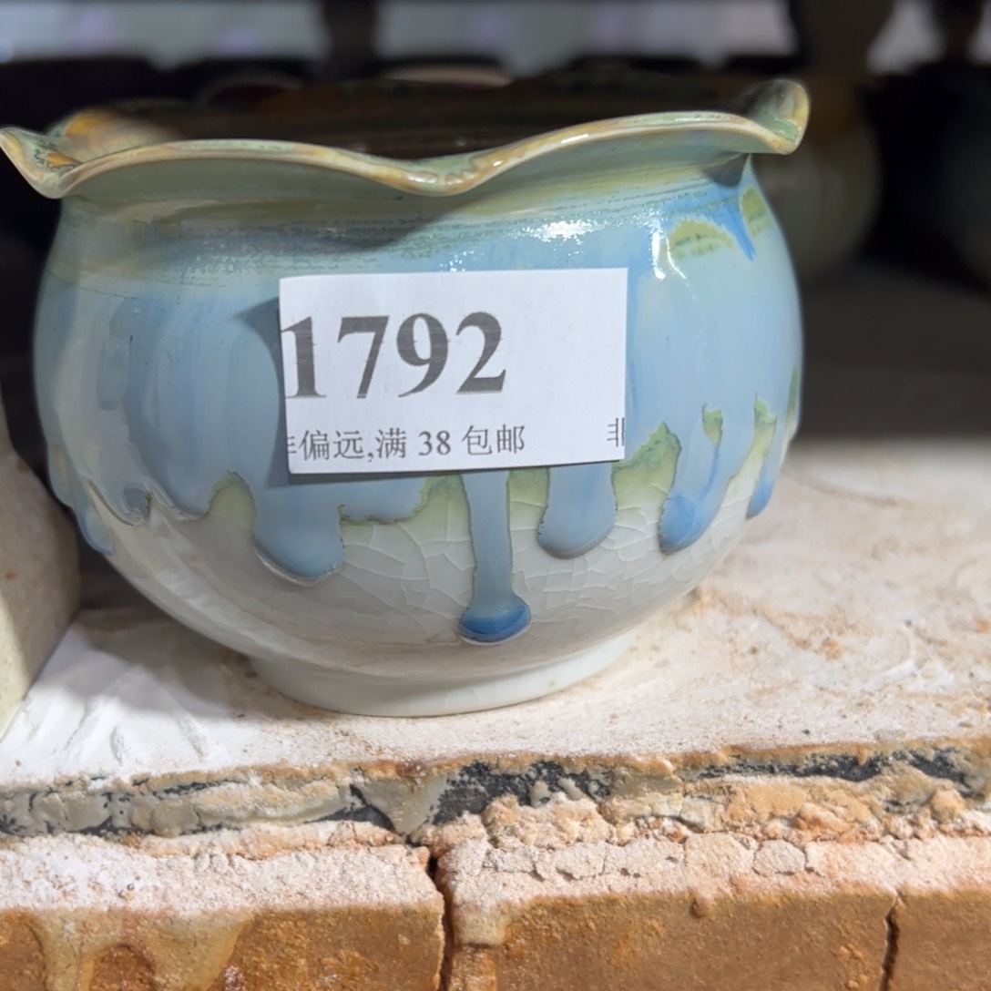 红陶口8高7 景德镇手工花盆