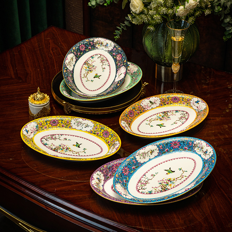 【鱼盘合集】景德镇高温陶瓷家用大号菜盘碟子鱼盘蒸鱼烤鱼盘中式