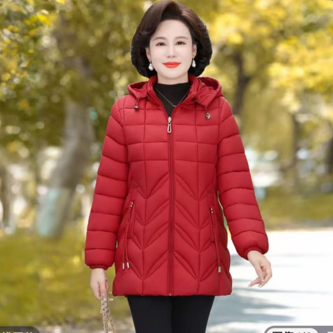 新款中式国风流苏连帽中款防寒服