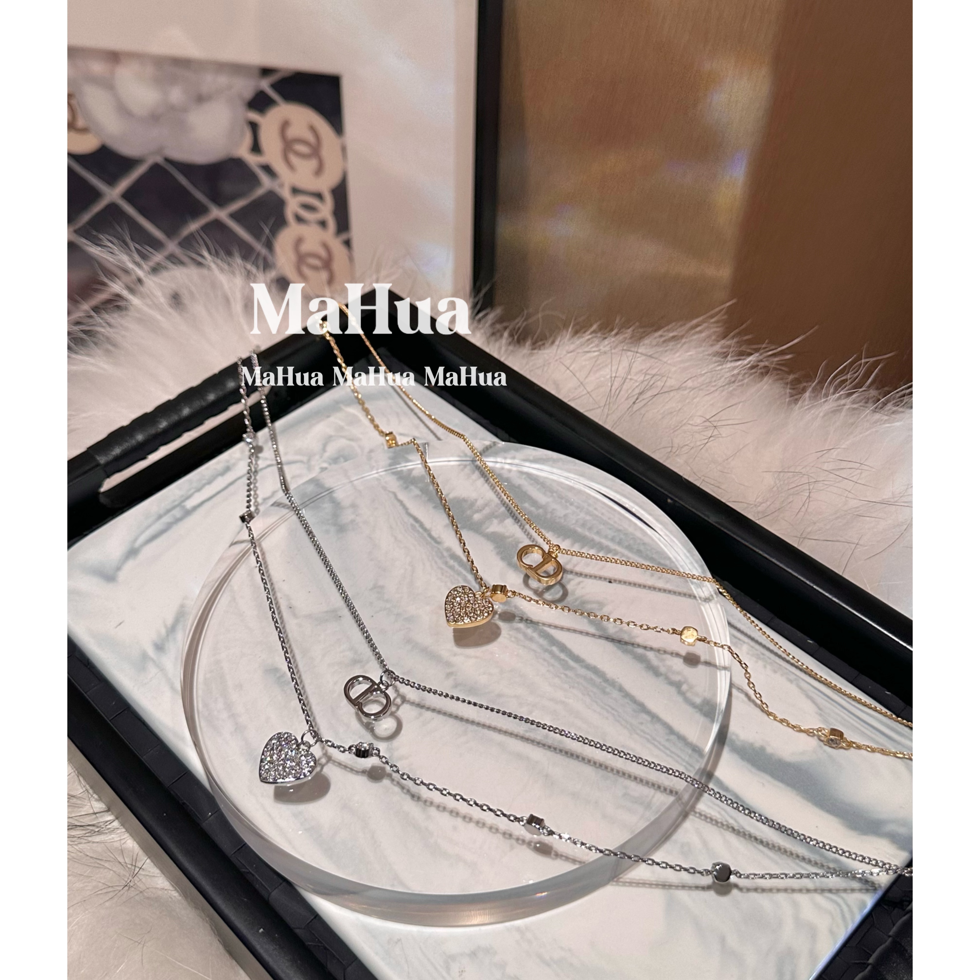 铜合金项链 P1376 爱心项链