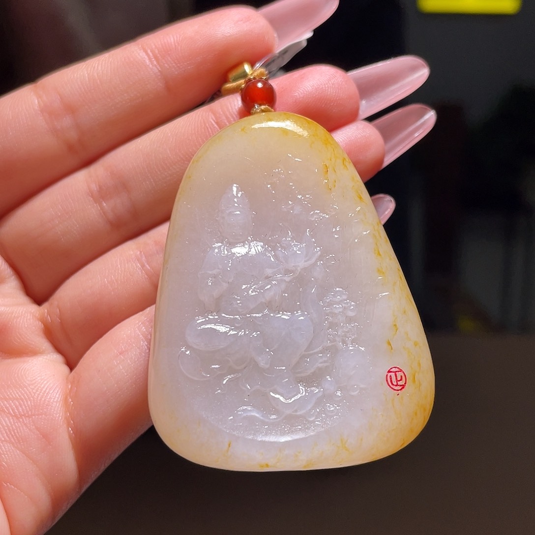 和田玉未镶嵌颈饰D2