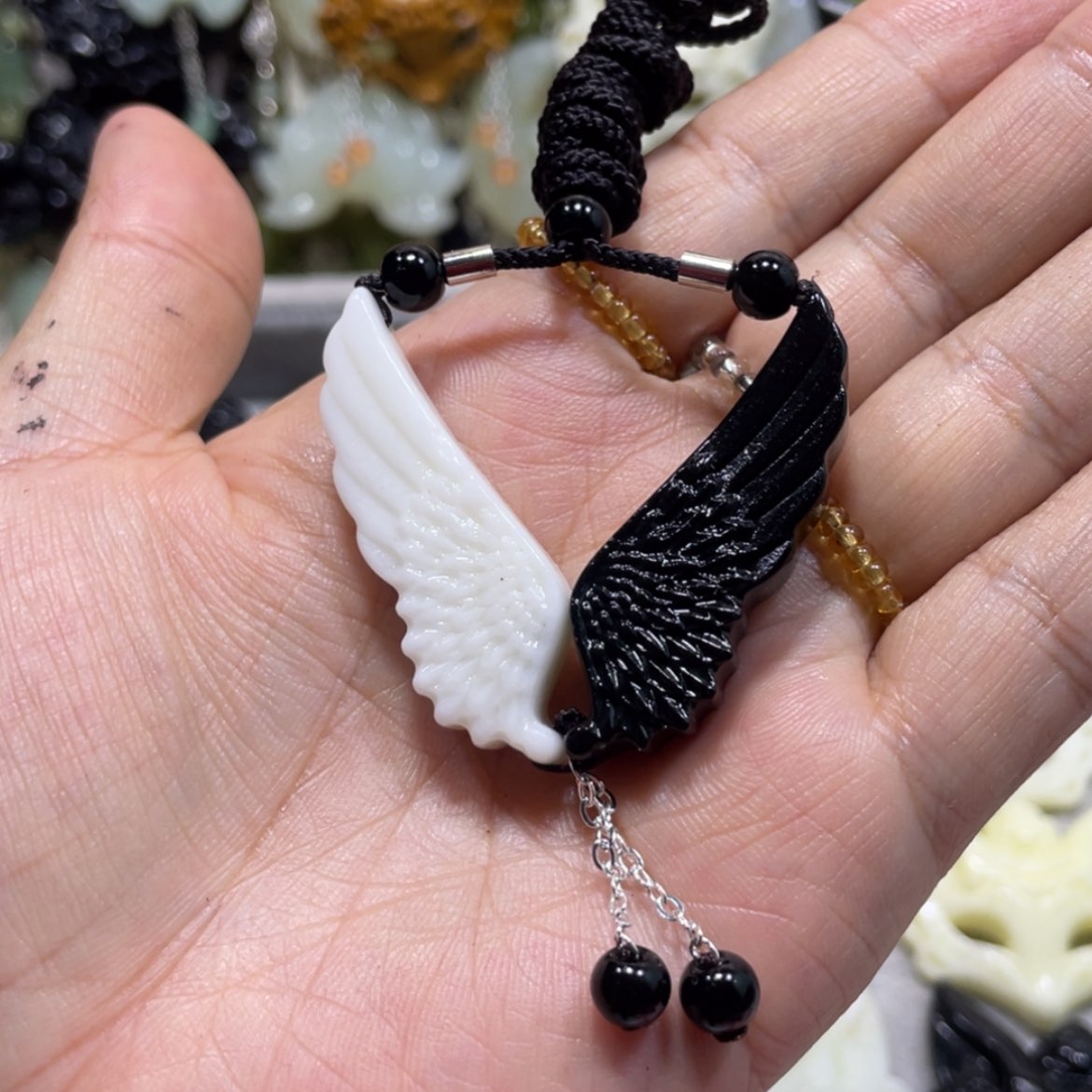 【闪购商品】岫玉颈饰未镶嵌66吊坠