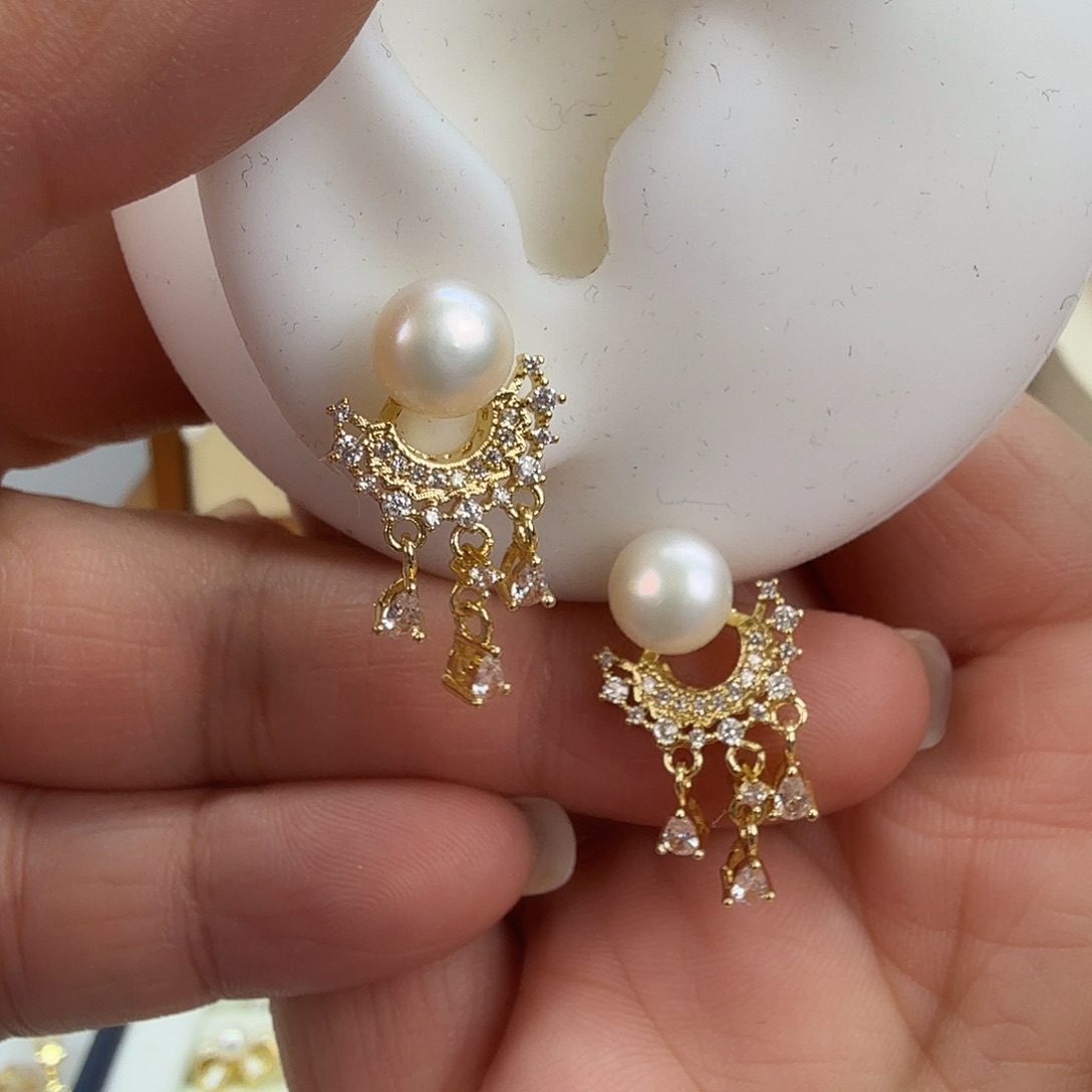 耳饰淡水珍珠未镶嵌107