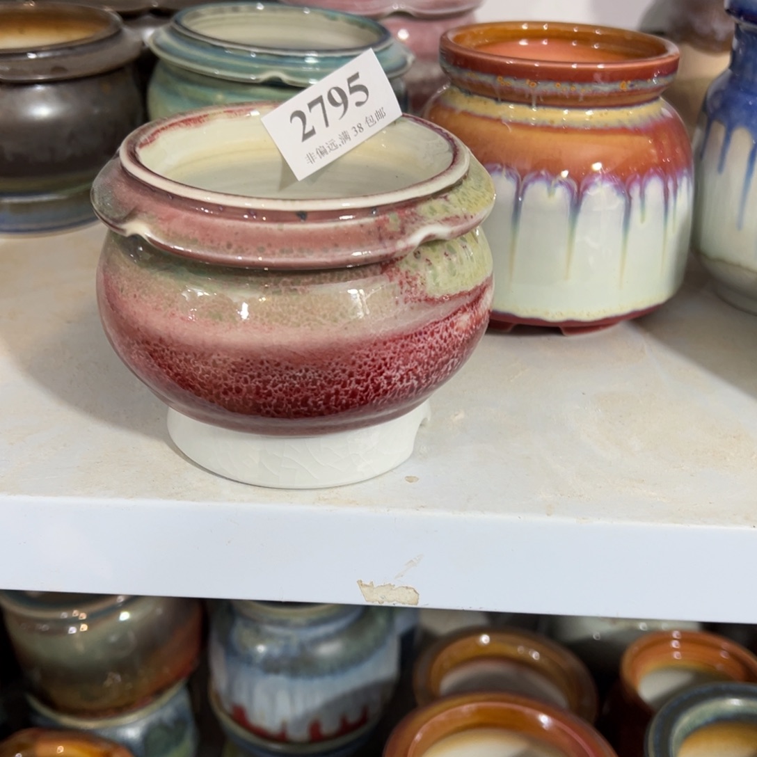 红陶六*景德镇手工花盆