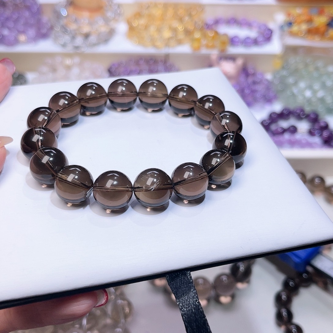 水晶手串未镶嵌江*.天然水晶13.7mm