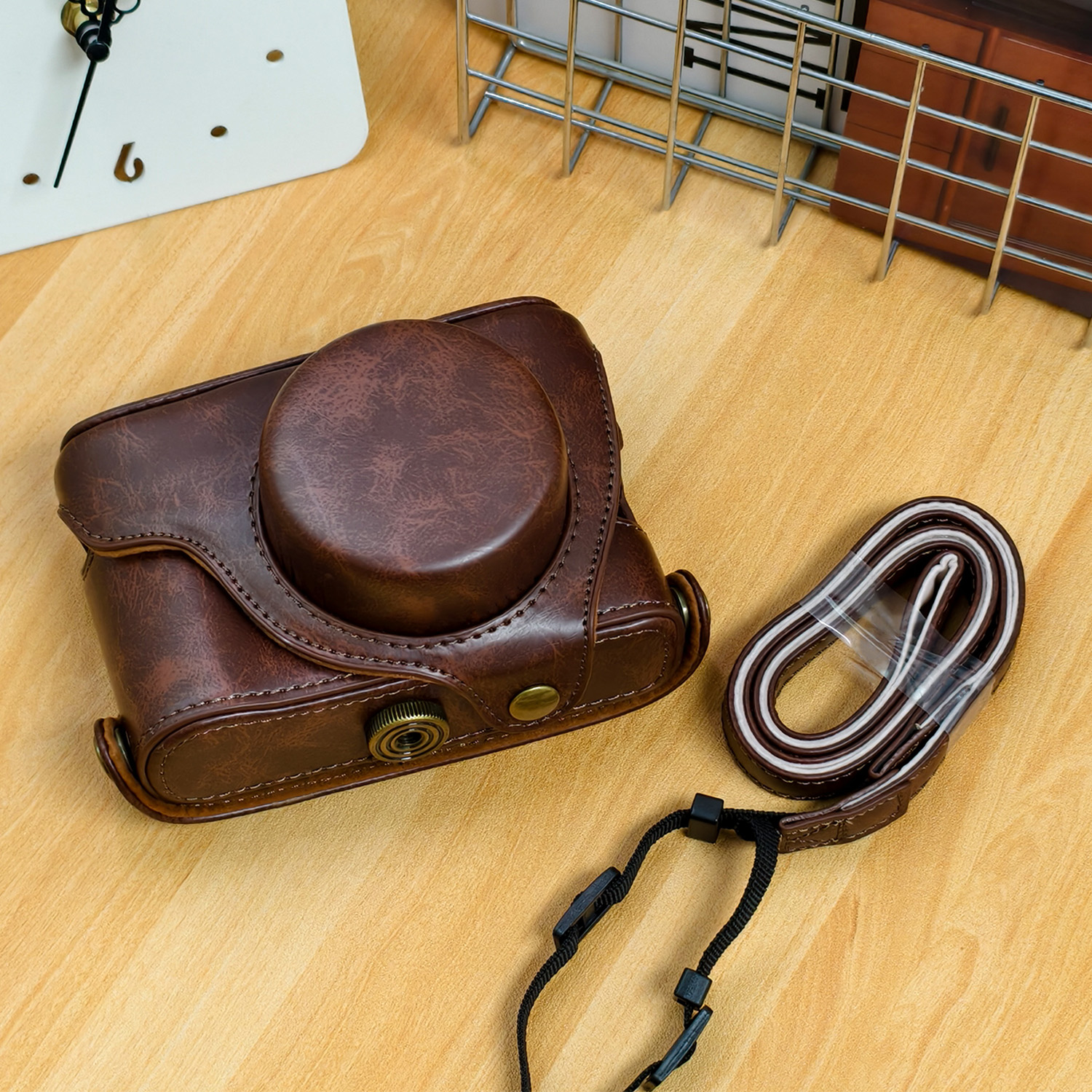 富士X100VX100SX100F复古皮质单反相机包保护套镜头盖肩带