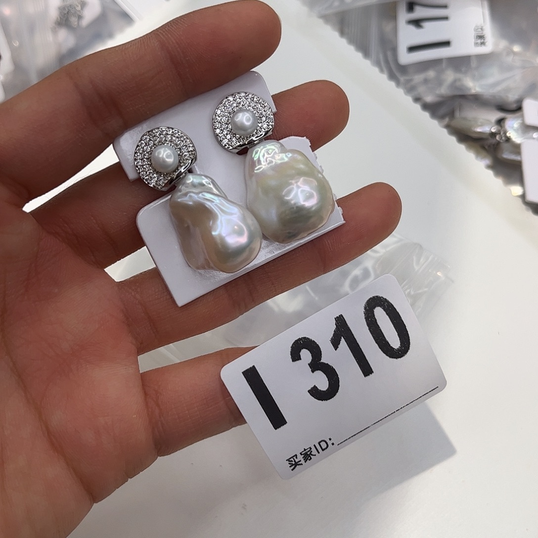 耳饰淡水珍珠合金