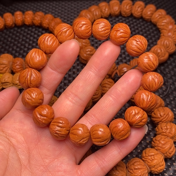 桃核手串龙纹桃核