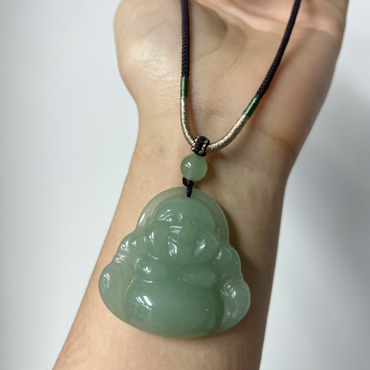 【假一赔三】保真东陵玉大肚佛高45mm(大号）赠挂件绳