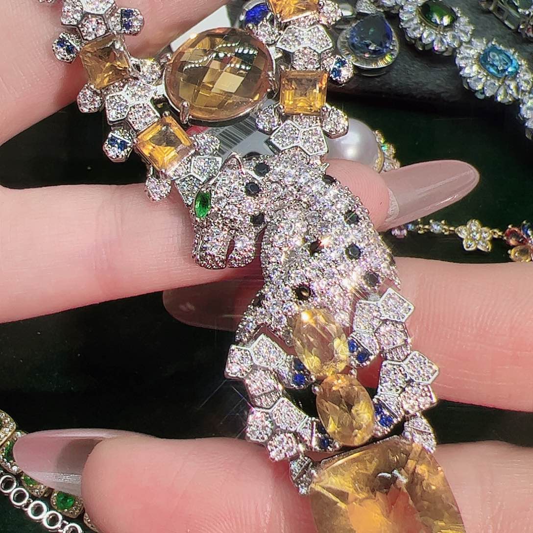 黄晶黄水晶未镶嵌