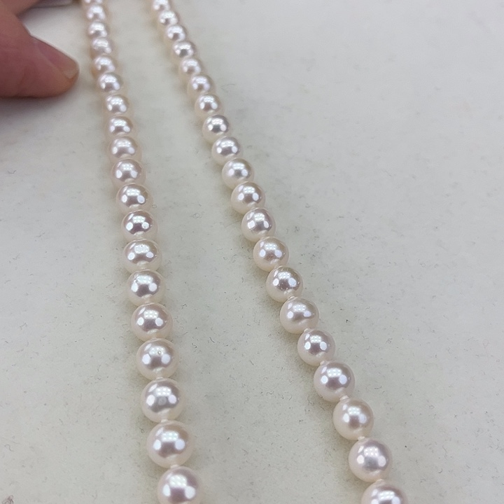 淡水珍珠颈饰银S925镶嵌卡7炫彩高品