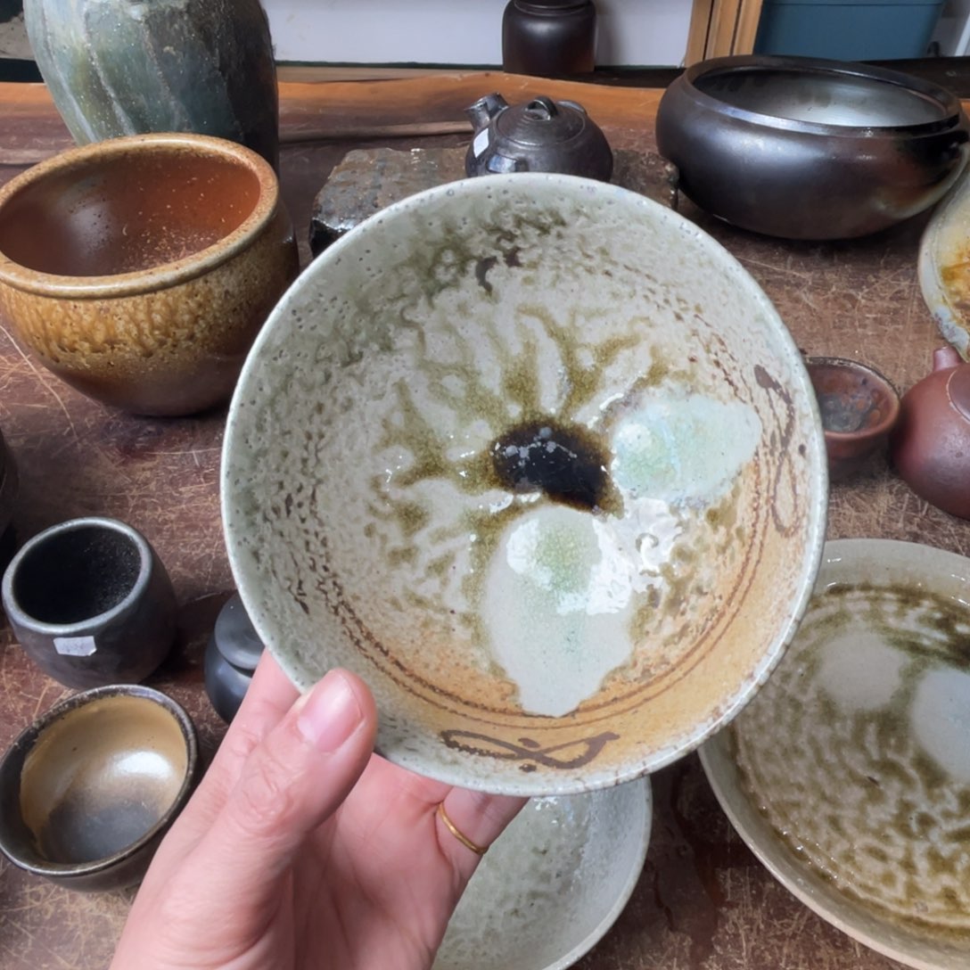 聆***殸陶浪鬼柴烧禅寂无釉