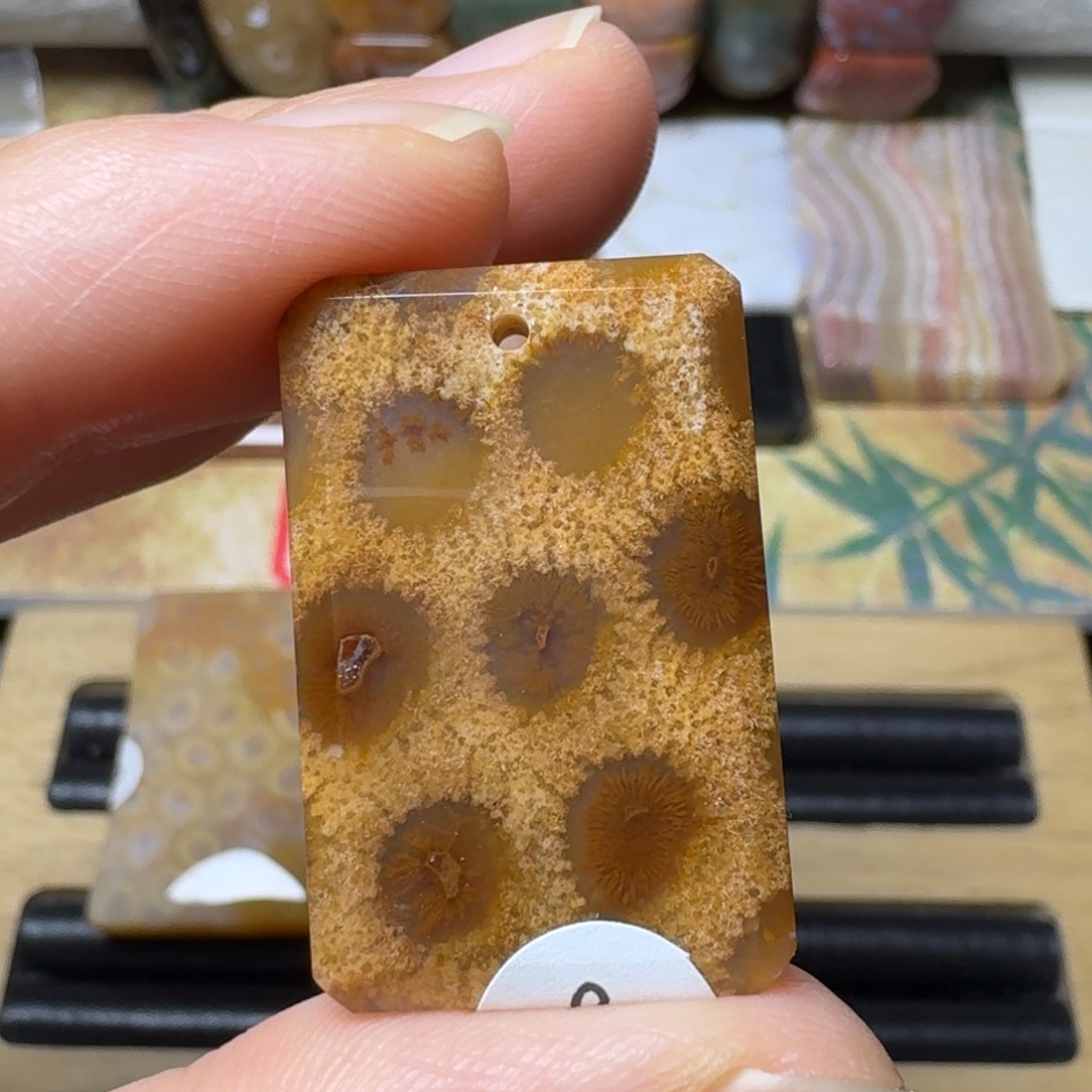 硅化玉蜂窝果冻豹纹未镶嵌