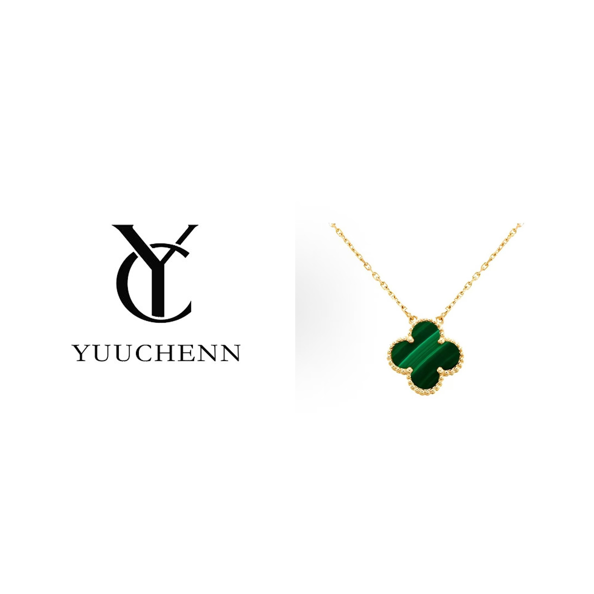 钨金项链 YUUCHENN【Aihambra】 镀K金轻奢女士项链