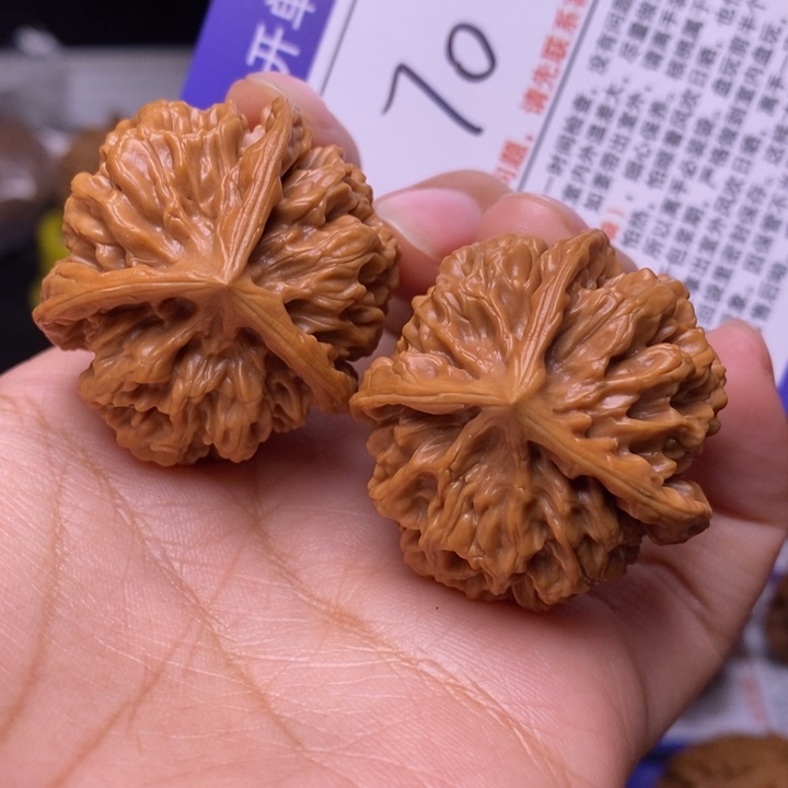 文玩核桃把件38帝王三棱40
