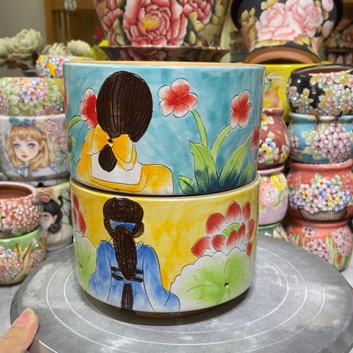 景德镇艺术手绘作品