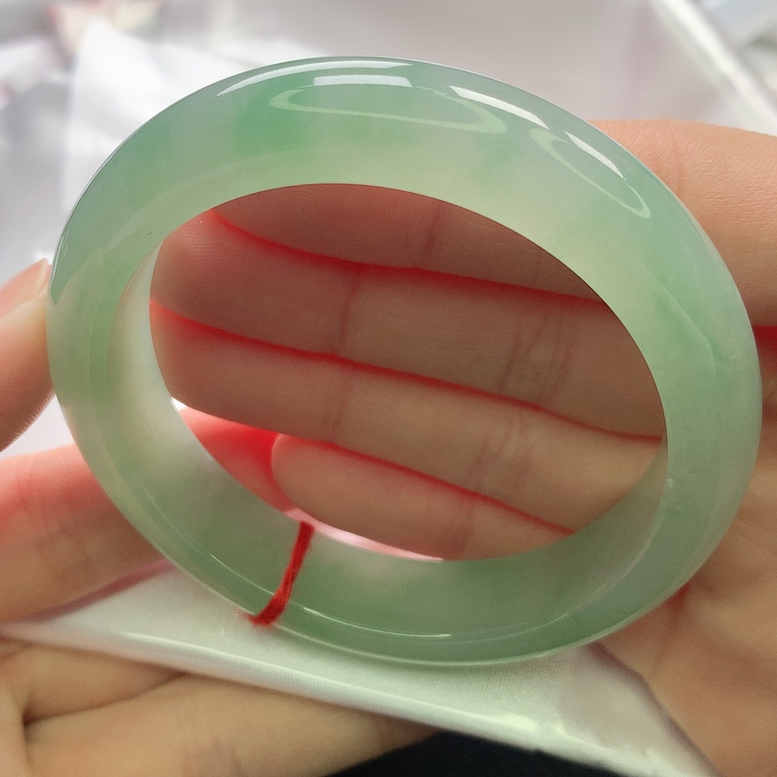 翡翠未镶嵌手镯缅甸5354