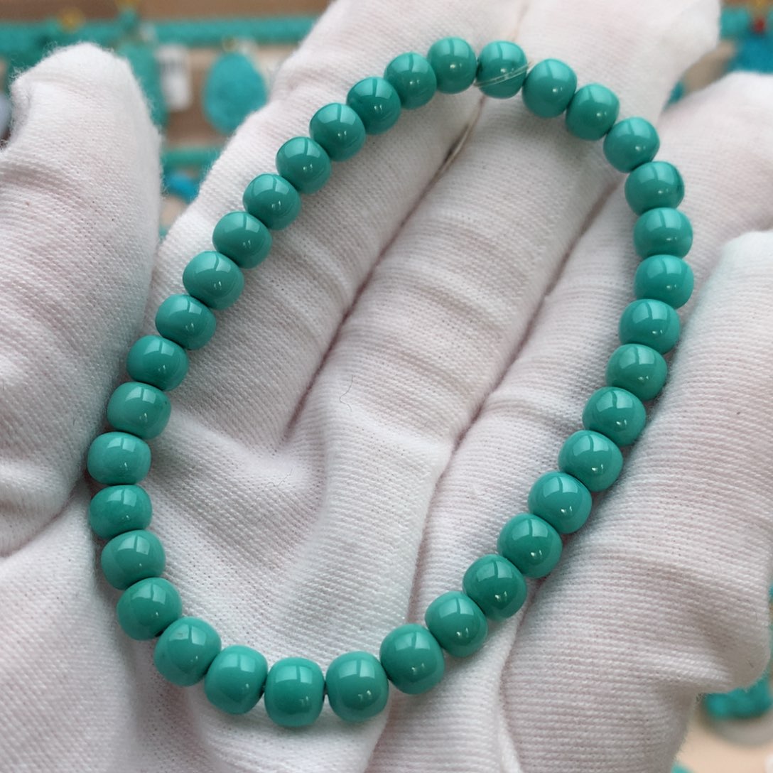 绿松石未镶嵌珠宝奇石5.8mm