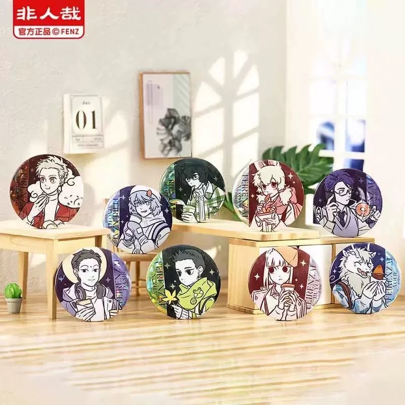 分子互动正版非人哉通勤日常徽章盲盒胸针吧唧动漫周边