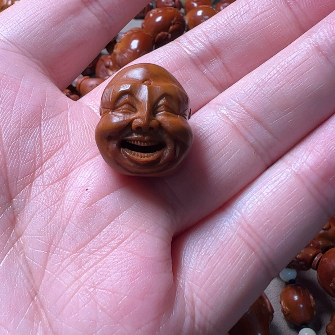 *****手串/手链橄榄核笑佛头