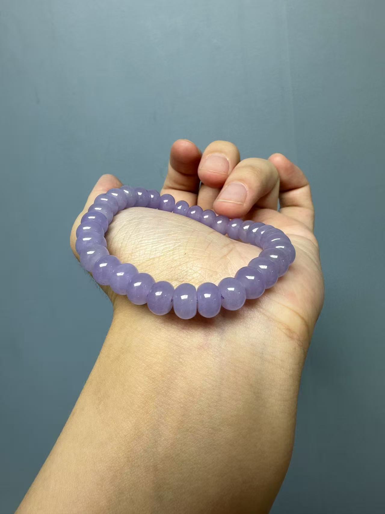 翡翠紫翡算盘手链