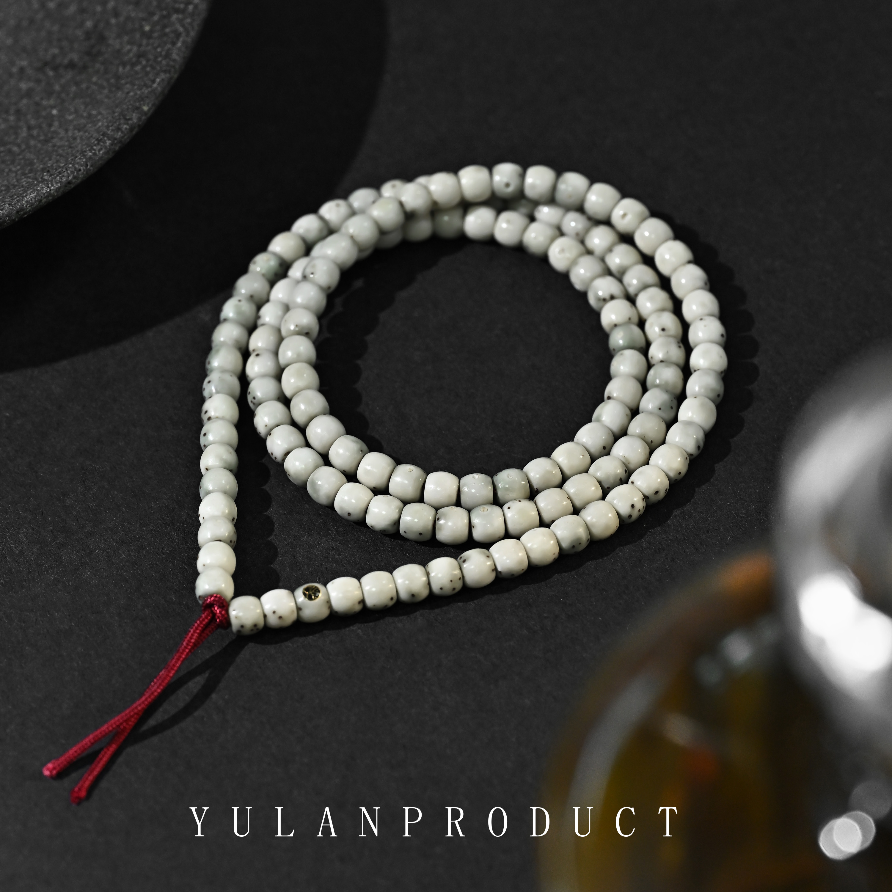 钰澜文玩【文】【卓越】原生态星月菩提-6*5直切数星星半壁大留白