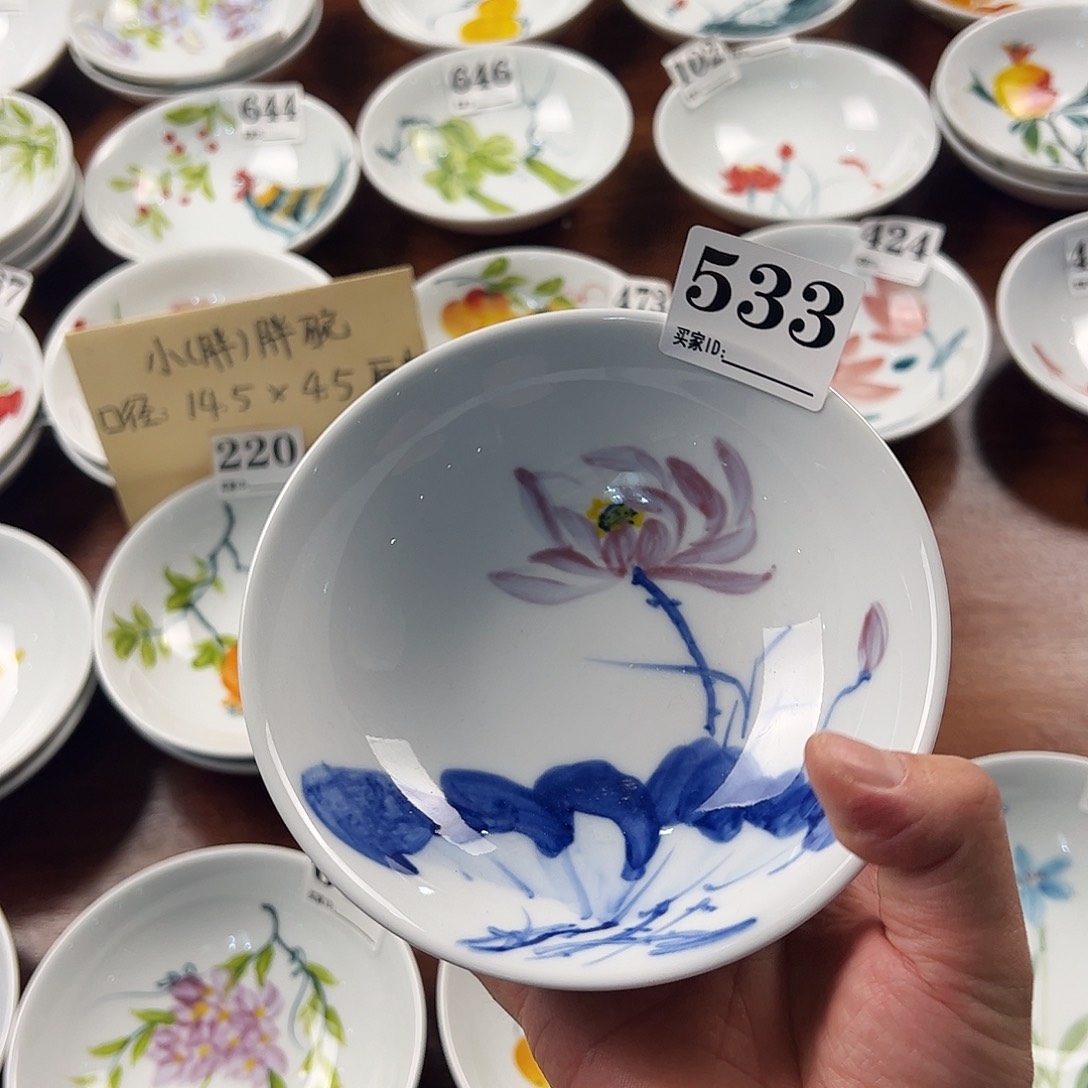瓷片景德镇陶瓷手工手绘制作