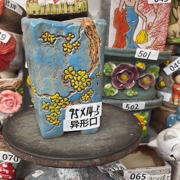 粗陶材质多肉花盆