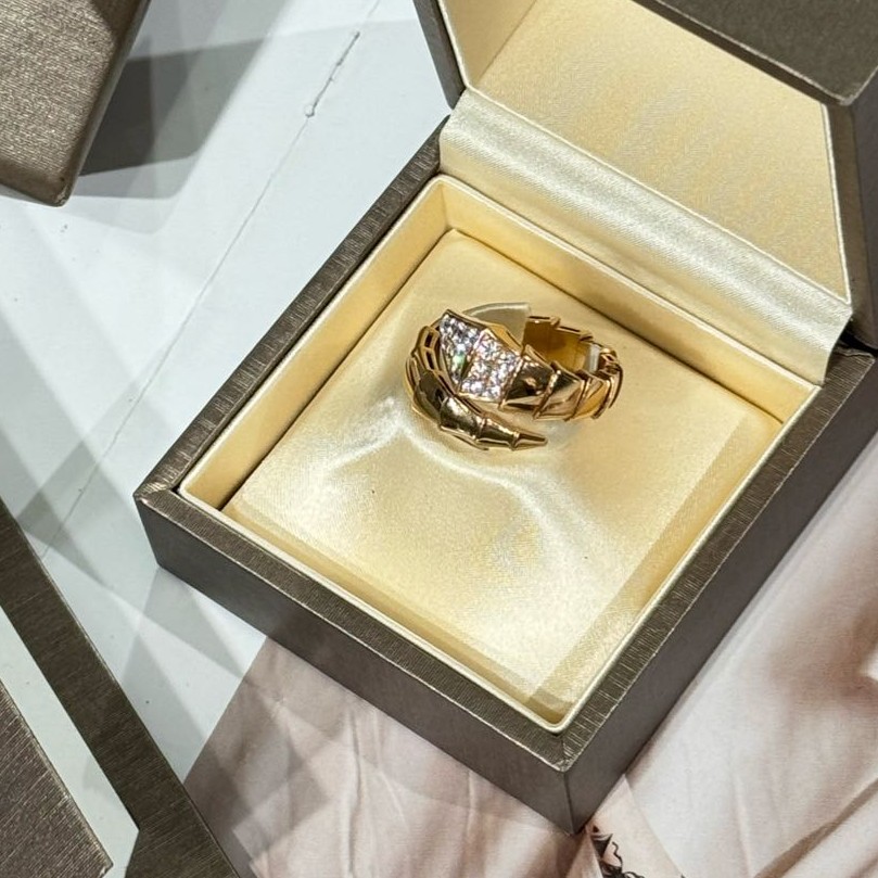 99新 BVLGARI/宝格丽 宝格丽Serpenti Viper系列 蛇戒 l码